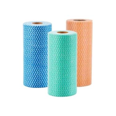 Imagem de Pano Multiuso Lavanderia, 100 Folhas, PP com Polpa de Madeira, 25x30cm, Alta Absorção, Resistente, Não Solta Fiapos, para Limpeza Doméstica e Profissional