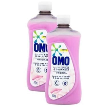 Imagem de Sabão Líquido para Roupas Finas e Delicadas, Original, Rosa, 450ml, Cuidado Especial com Tecidos Kit C/2