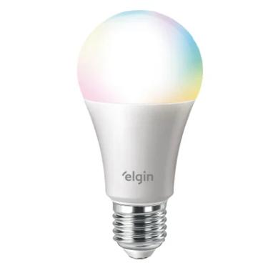 Imagem de Lâmpada Inteligente 15w Smart Wifi Bulbo A70 RGB Colorida Elgin Compatível Com Alexa E Google Home
