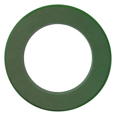 Imagem de DOITOOL Anel de flor de espuma com ventosa de 28 cm base de espuma floral de plástico verde para guirlanda de Natal, decorações de mesa, arranjos de flores frescas ou artificiais de carro de casamento