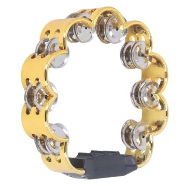 Imagem de RiToEasysports Tambor de Palmas para um Grande Utilitário, Ideal para KTVs e Orquestras, Instrumento Manual de Percussão ABS Em Aço Inoxidável AB (Ouro)