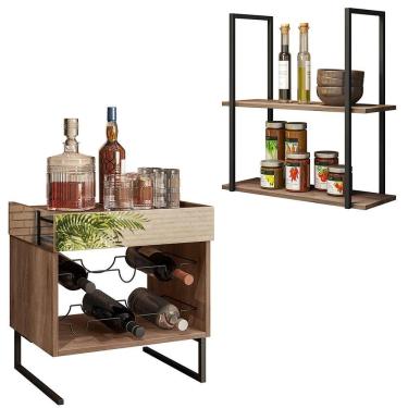 Imagem de Kit Adega Espelhada E Prateleira D01 Design Demolição