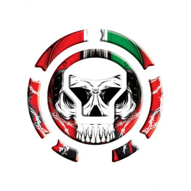 Imagem de Adesivo Bocal Cb Twister Cg Titan / Fan / Start 160 +2018 Caveira Vermelho