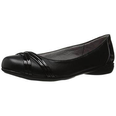 Imagem de LifeStride Aliza Sapatilha feminina, Preto, 10 Wide