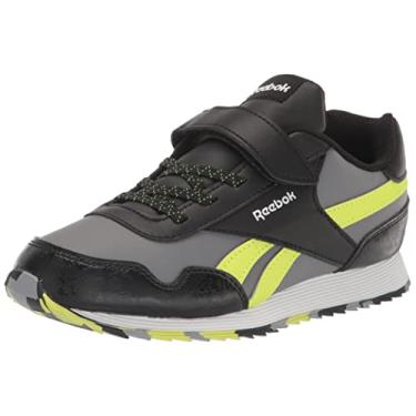 Imagem de Reebok Tênis unissex infantil clássico Jogger 3.0, Preto/cinza puro/amarelo ácido, 11 Little Kid