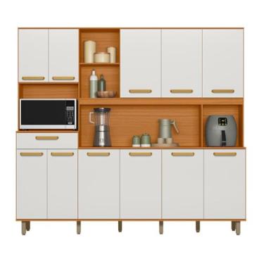 Imagem de Poliman Móveis - Kit Cozinha Pilar 11 portas e 01 gaveta