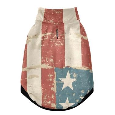 Imagem de SEHANY Casaco de cachorro com bandeira americana para cães pequenos, superquente, à prova de vento, jaqueta macia e aconchegante para animais de estimação, moletom para clima frio na neve com furo de