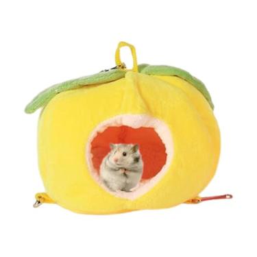 Imagem de Casa de Hamster - Animal de estimação inverno pendurado casa de frutas rede - Hamster Ninho de Dormir Pequenos Animais Casa de Cama para Hamsters Anões, Mini Ouriços