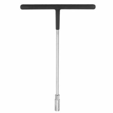 Imagem de HARFINGTON Chave de soquete em T 9 mm de aço de alto carbono métrico de 6 pontos hexagonais hexagonais em forma de T com alça antiderrapante para reparo de motocicleta, veículo, carro, bicicleta