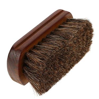 Imagem de Pincel para Barba Masculino Cabelo de Cavalo Natural Bigode Facial com Cabo Madeira Cuidado Diário Barbear Penteado Massagem Uso em Casa e Viagem