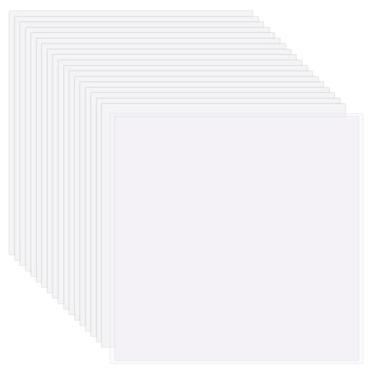 Imagem de MAYJOYDIY 100 unidades quadradas OPP sacos de celofane 32,8 x 32,7 cm sacos de disco de vinil resseláveis sacos de armazenamento transparentes com ajuste confortável para proteção de vinil e embalagem