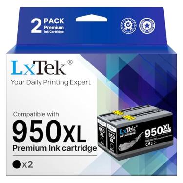 Imagem de Cartuchos de tinta preta 950XL compatíveis com impressoras HP 950 XL de alto rendimento de substituição de tinta com OfficeJet Pro 8600 8610 8615 8620 8625 8630 8640 8660 8100 8110 (preto, pacote com