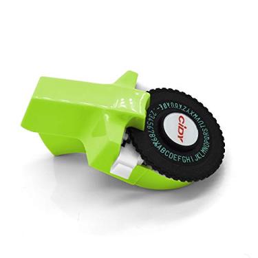 Imagem de Máquina portátil manual de impressão rótulos DIY 3D Embossing Label Writer Printer Typewriter com fitas rótulo plástico PVC letras