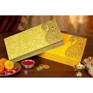 Imagem de eSplanade Envelopes de presente para dinheiro Lifafa – Pacote colorido com 50 – Perfeito para casamentos, convites, fotos, formatura, chá de bebê