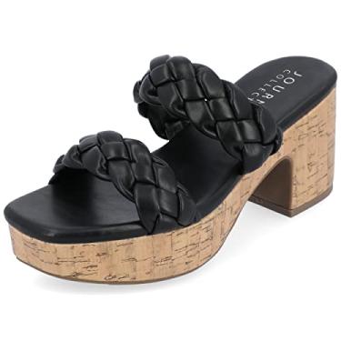 Imagem de Journee Collection Womens Kyaa Tru Comfort Foam Braided Strap Platform Sandals Black 12 Medium WOMENS US