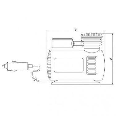 Imagem de Compressor De Ar Portátil Para Carros 50w 12v 42330/001 - Inov Equipam