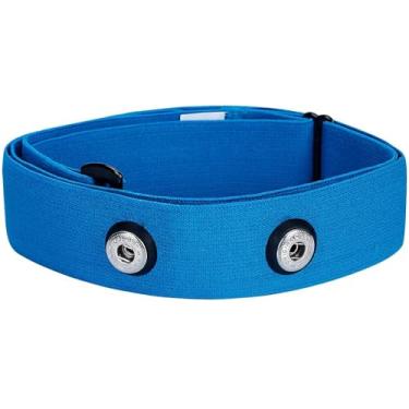 Imagem de Pulseira de substituição para monitor de frequência cardíaca - Sensor HRM para Coospo,Garmin HRM,Wahoo Tickr Correia de peito - Monitor de frequência cardíaca Substituição da alça do peito (G, azul)