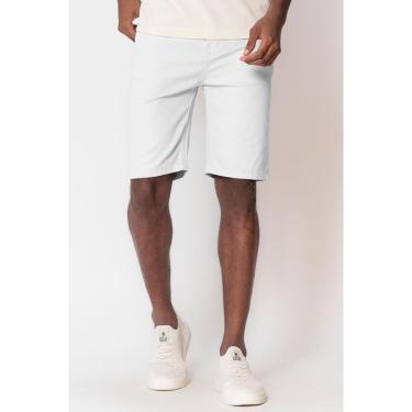 Imagem de Bermuda Masculina Sarja Slim Polo Wear Branco-Masculino