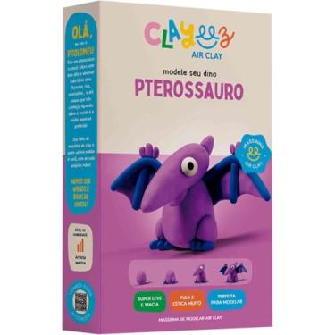 Imagem de Massa para Modelar Criativa, Doce Brinquedo, Clayeez Pterossauro, 38 Gramas