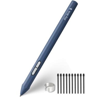 Imagem de King Write SY05 EMR Stylus para Kindle Scribe/Notável 2 com borracha digital, sensibilidade à pressão 4096, rejeição de palma, caneta digital para dispositivos EMR/tablet com 10 pontas - preta