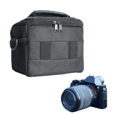 Imagem de Tangxi Estojo Compacto para Bolsa Crossbody de Ombro para Câmera, Bolsa Tipo Estilingue para Câmera à Prova D'água Com Alça de Ombro para Câmeras DSLR SLR Sem Espelho e Acessórios de (Tamanho grande)
