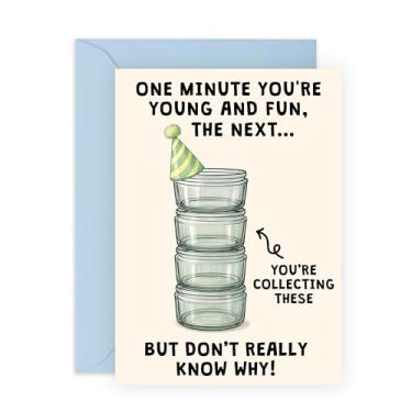 Imagem de CENTRAL 23 Cartão de aniversário adulto engraçado – Jar and Kitchen Stuff Collector Humor – Piadas para Amigo Mãe Pai Irmão Irmão Bestie Colega Mulheres Homens Ele Seu Parceiro Esposa - Vem com