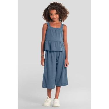 Imagem de Conjunto infantil menina em tricot Mundi, 10, Azul