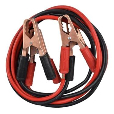 Imagem de Cabo Para Recarga de Bateria Automotiva, 300A, 2,2 Metros, Preto e Vermelho, Kit com 2 Cabos