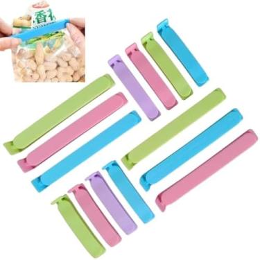 Imagem de Prendedor de embalagem reutilizavel para alimentos frescos, perfeito, conveniente e util, sortido.