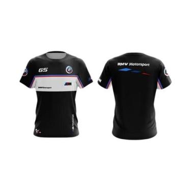 Imagem de Camiseta Masculina De Verão BMW Manga Curta Moda Casual Esportiva Corr