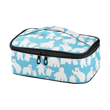 Imagem de Joisal Lancheira polar urso pinguim adulto masculino plano térmico, lancheira para homens