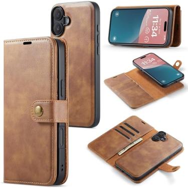 Imagem de Asuwish Capa de telefone para iPhone 17 16.0 cm carteira magnética destacável com protetor de tela de vidro temperado flip porta-cartão slot bolsa celular i Phone17 i17 17 capa feminina homens meninas