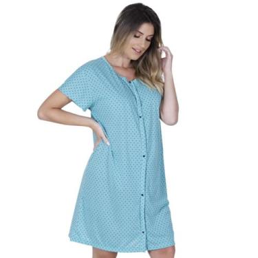 Imagem de Kit 3 Camisolas Aberta Botões Pós Cirurgia Amamentação Pós Parto - Mi 