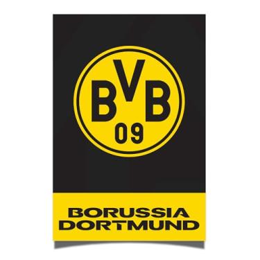 Imagem de Desert Cactus Pôster Borussia Dortmund FC BVB Alemão Alemanha Die Schwarzgelben Futebol 28 x 43 cm Decoração de escritório Decoração Oficial Fan Gear (28 x 43 cm, Versão H)