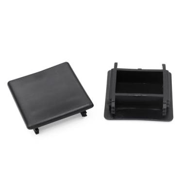 Imagem de Xadnitu 12 peças de tampas de extremidade de canal de suporte de plástico de 3,5 cm, capa protetora de canal de metal PVC preto, tampa de extremidade quadrada para proteger o canal Unistrut, perfil