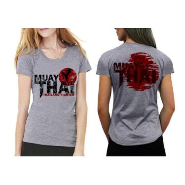 Imagem de Camiseta Ou Baby Look Muay Thai Thailand Fighter Kick Boxing - Balisar
