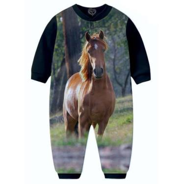 Imagem de Macacão Pijama Cavalo infantil Animal tip top, 1-2  anos