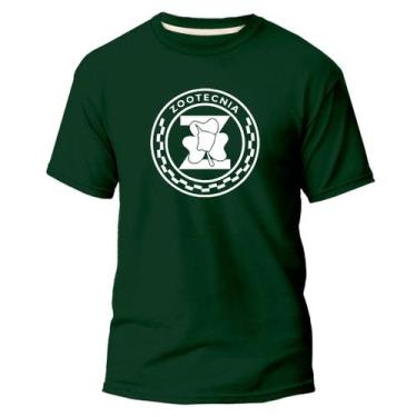 Imagem de Camiseta Básica Algodão Premium Estampa Digital Zootecnia, Verde, GG