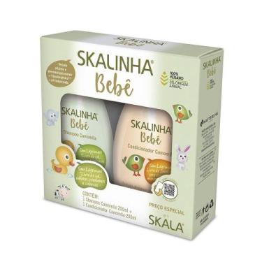 Imagem de Shampoo + Condicionador Skalinha Bebê Camomila 200ml