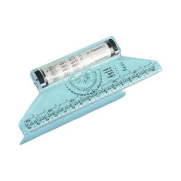 Imagem de Régua Rolante Multifuncional Transparente De 15cm E 30cm, Ferramenta D