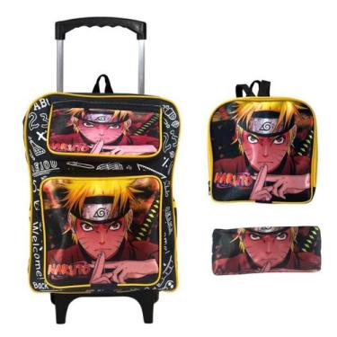 Imagem de Mochila Escolar Infantil Kit Com Lancheira Estojo Menino e Menina de C