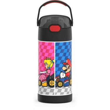 Imagem de  Garrafa Térmica Infantil Funtainer 355ml Thermos Mario Kart