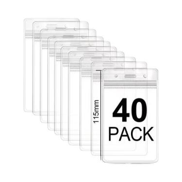 Imagem de Porta-cartões De Plástico Transparente À Prova D'água, 50-10 Peças, Po