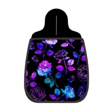 Imagem de Lixeira De Carro Organizador Lixinhocar Rosas Galaxia Neon Roxa
