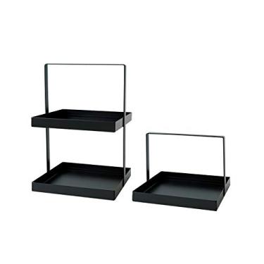 Imagem de U5GAAALPPQ9 2 peças de cesta de armazenamento de cosméticos multicamadas bandeja de armazenamento de banheiro bandeja de armazenamento estilo nórdico