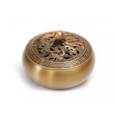 Imagem de Censário de cachoeira Queimador de incenso de cobre para uso doméstico antigo incenso de sândalo queimador de incenso, cerimônia de chá, incenso, aromaterapia, incenso, cascata (cor: A) (B)