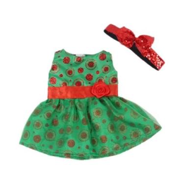 Imagem de Conjunto De Roupas De Inverno Vermelhas Para Boneca De 43 CM E Boneca 