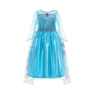 Imagem de Vestido De Princesa Elsa E Anna Para Meninas, Verão, Viagem, Disneylan