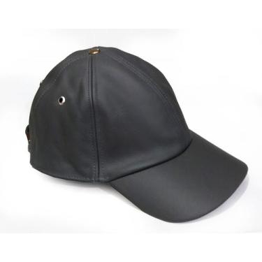 Imagem de Boné de Couro na cor Cinza Escuro - Riks