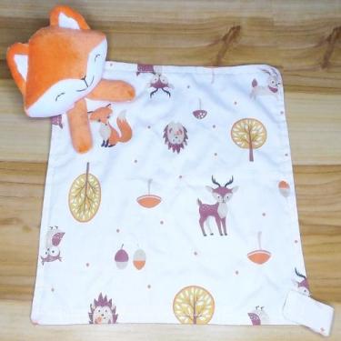 Imagem de Naninha Paninho de Boca Porta Chupeta com Bichinho de Pelucia - Brandy